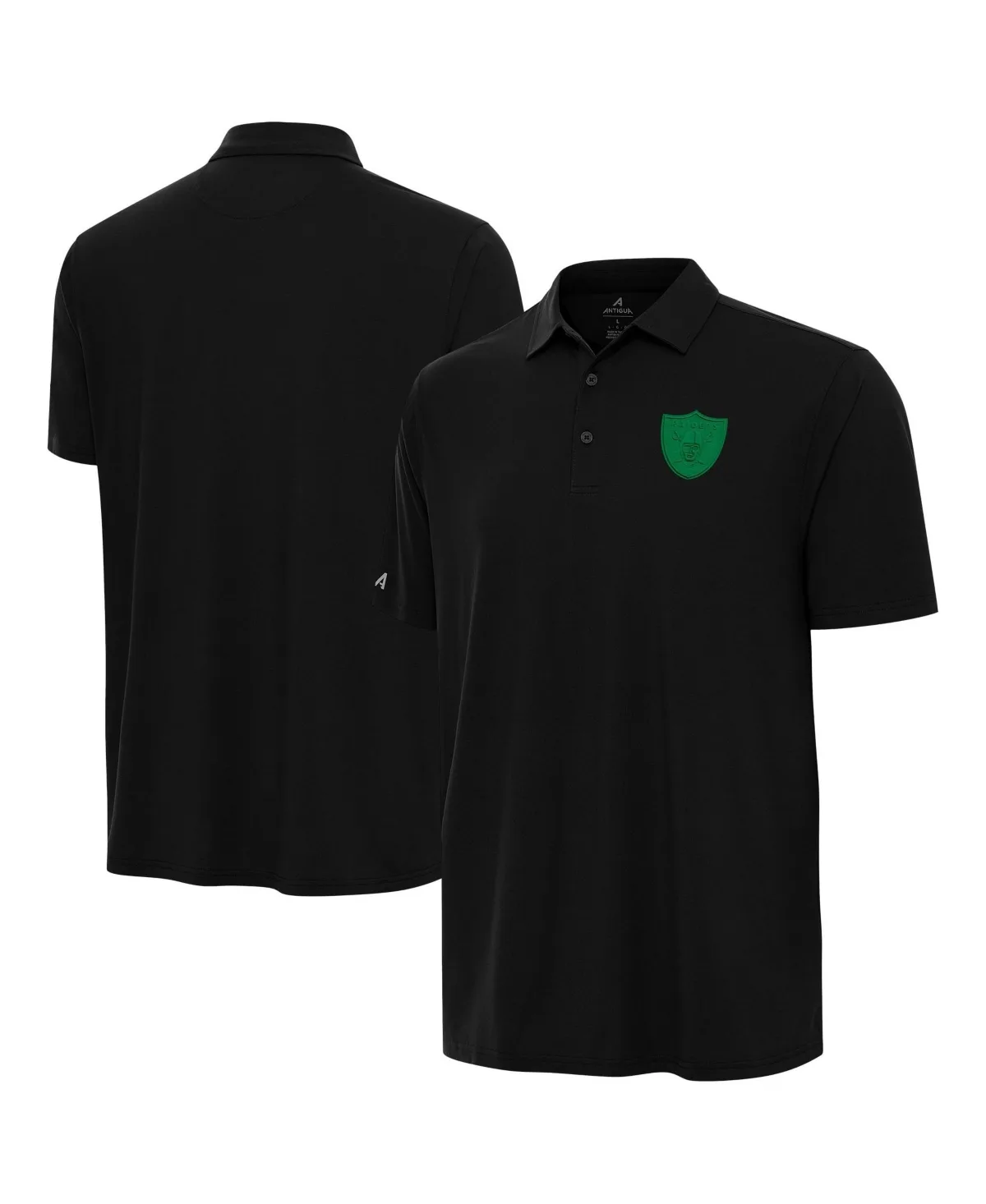 Las Vegas Raiders St. Patricks Day Era Polo Shirt by Antigua