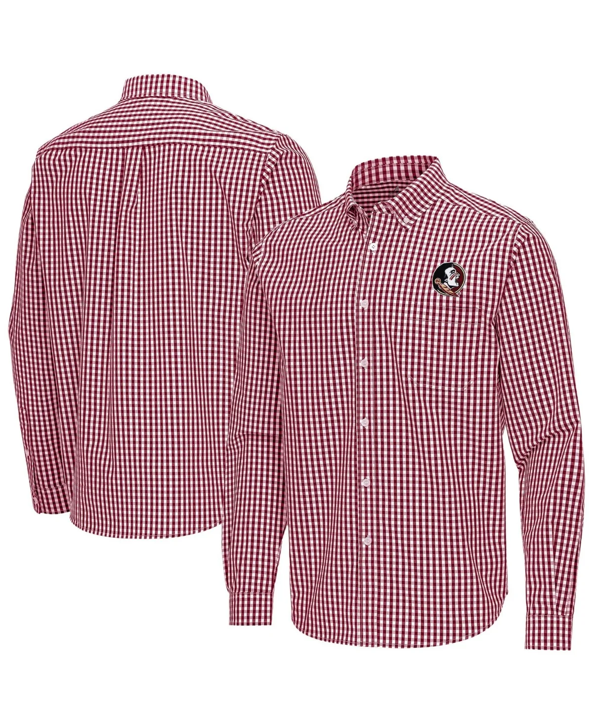 Florida State Seminoles Ellis Woven Tri-Blend Long-Sleeve Button-Down Shirt by Antigua