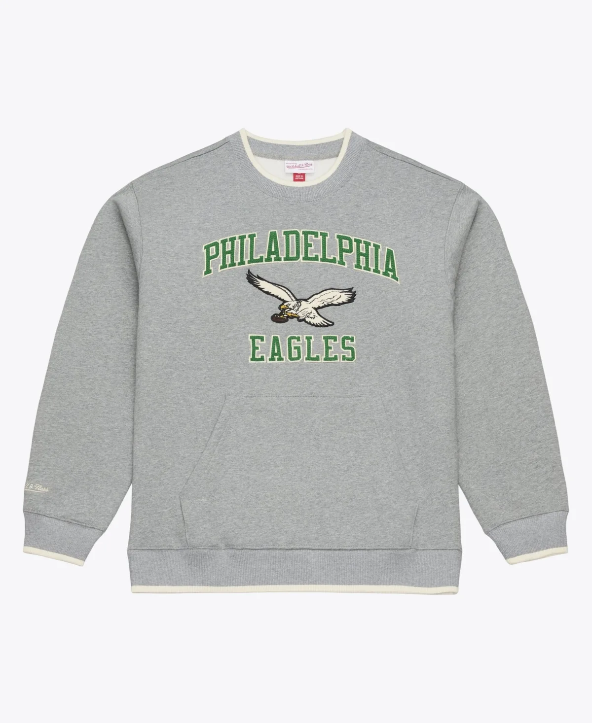 Philadelphia Eagles Premium Essentials Crew Sweatshirt by Mitchell & Ness