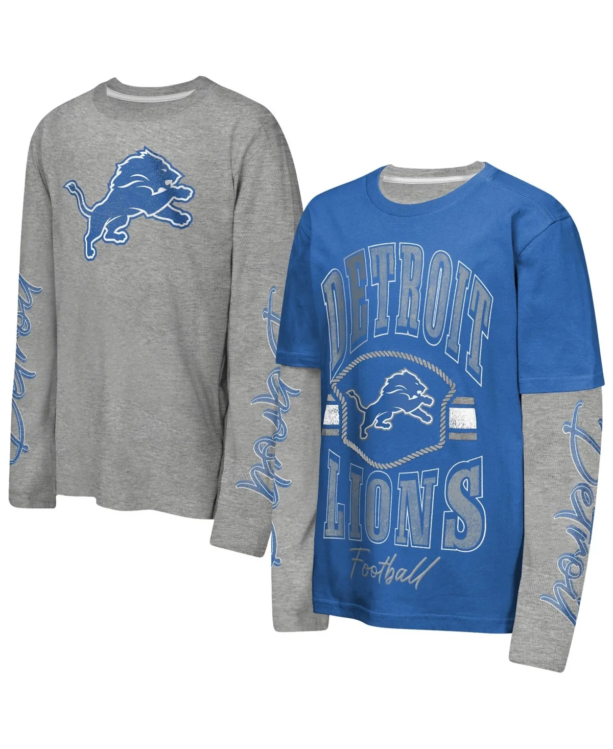 Detroit Lions Motion T-Shirt Combo Set, 2-Piece by Outerstuff