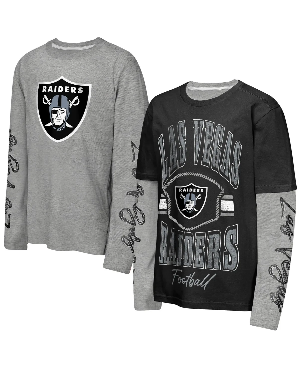 Las Vegas Raiders Motion T-Shirt Combo Set, 2-Piece by Outerstuff