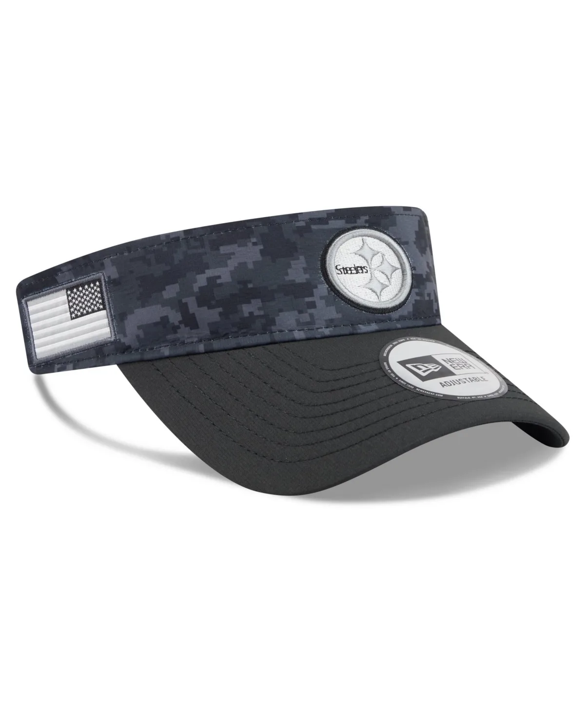 Pittsburgh Steelers 2026 Salute to Service Adjustable Visor Hat by New Era