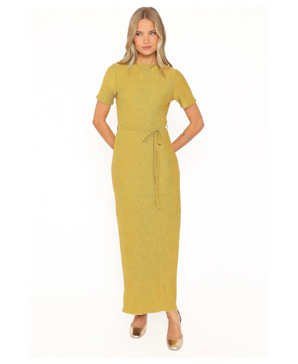 Samantha Plisse Maxi Dress by Petal and Pup