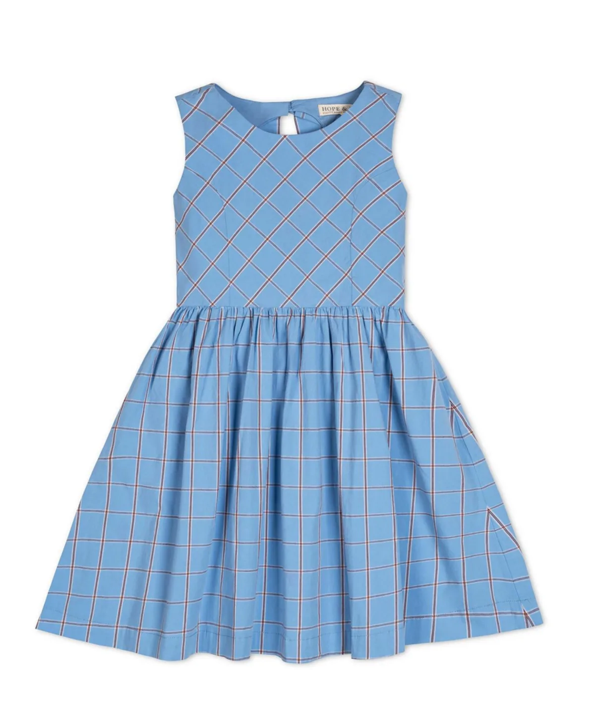Open-Back Fit & Flare Party Organic Cotton Dress by Hope & Henry