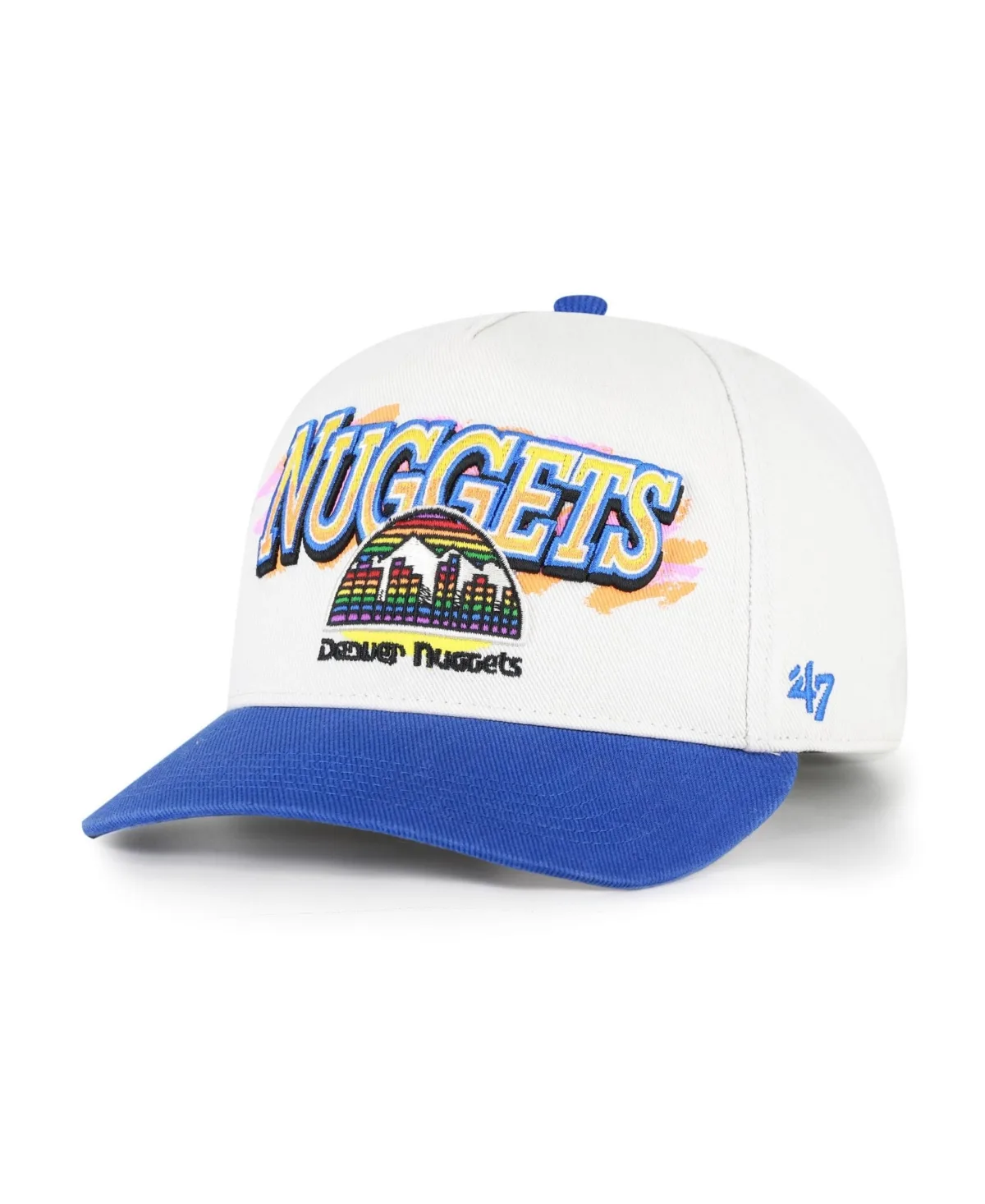 Denver Nuggets City Paint Hitch Adjustable Hat by 47 Brand