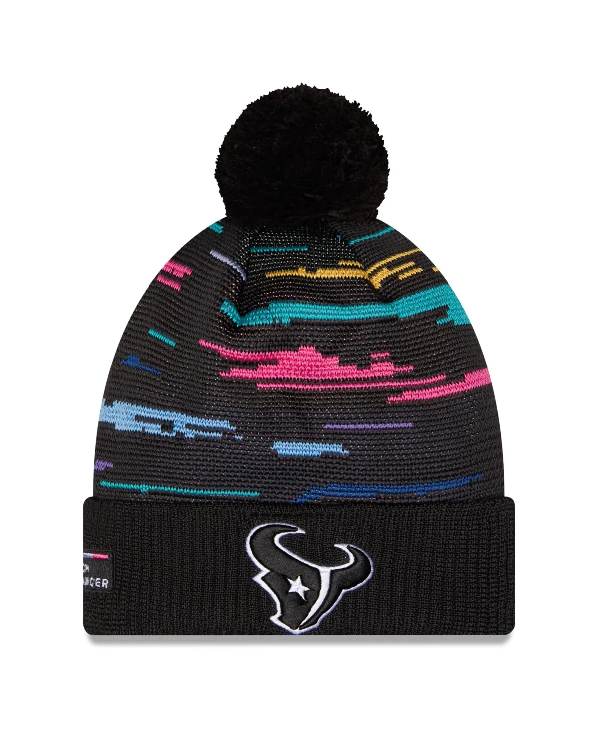 Houston Texans 2026 Nfl Crucial Catch Cuffed Knit with Pom Hat by New Era