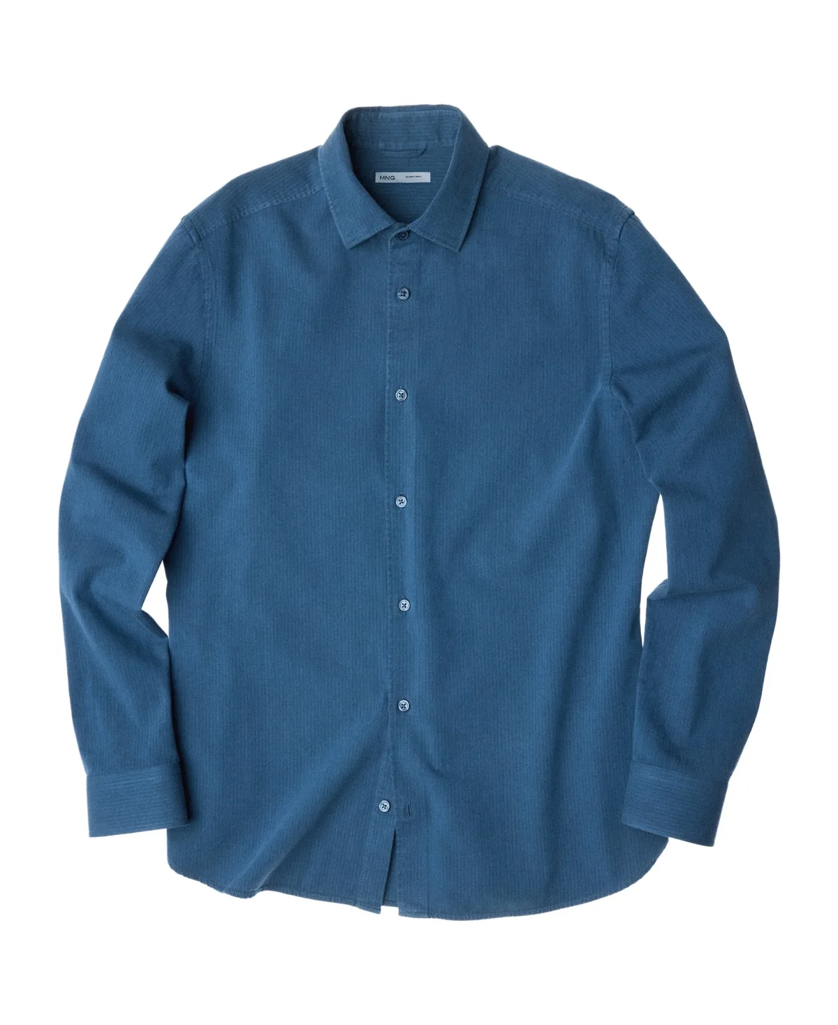 Camisa Nigella Slim-Fit Long-Sleeve Spread Collar Dress Shirt by Mango
