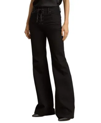 Lace Up Flare Jeans by Ralph Lauren