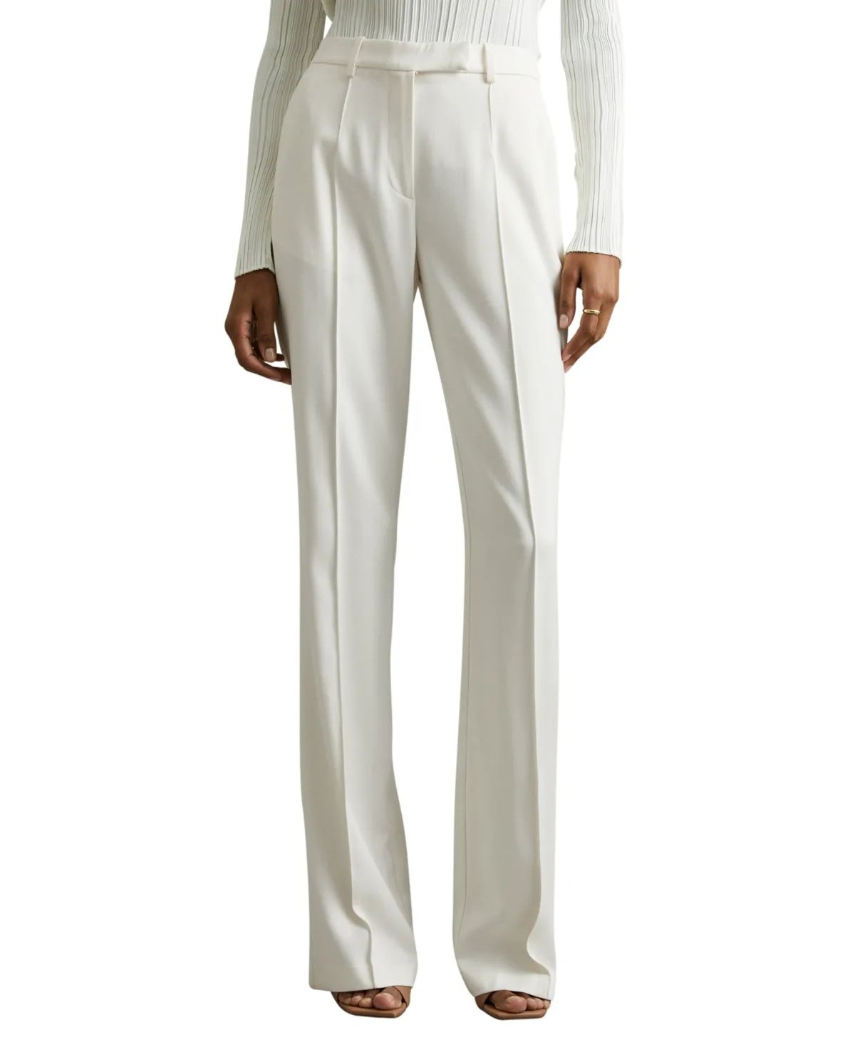 Millie High-Waisted Wide-Leg Pants by Reiss