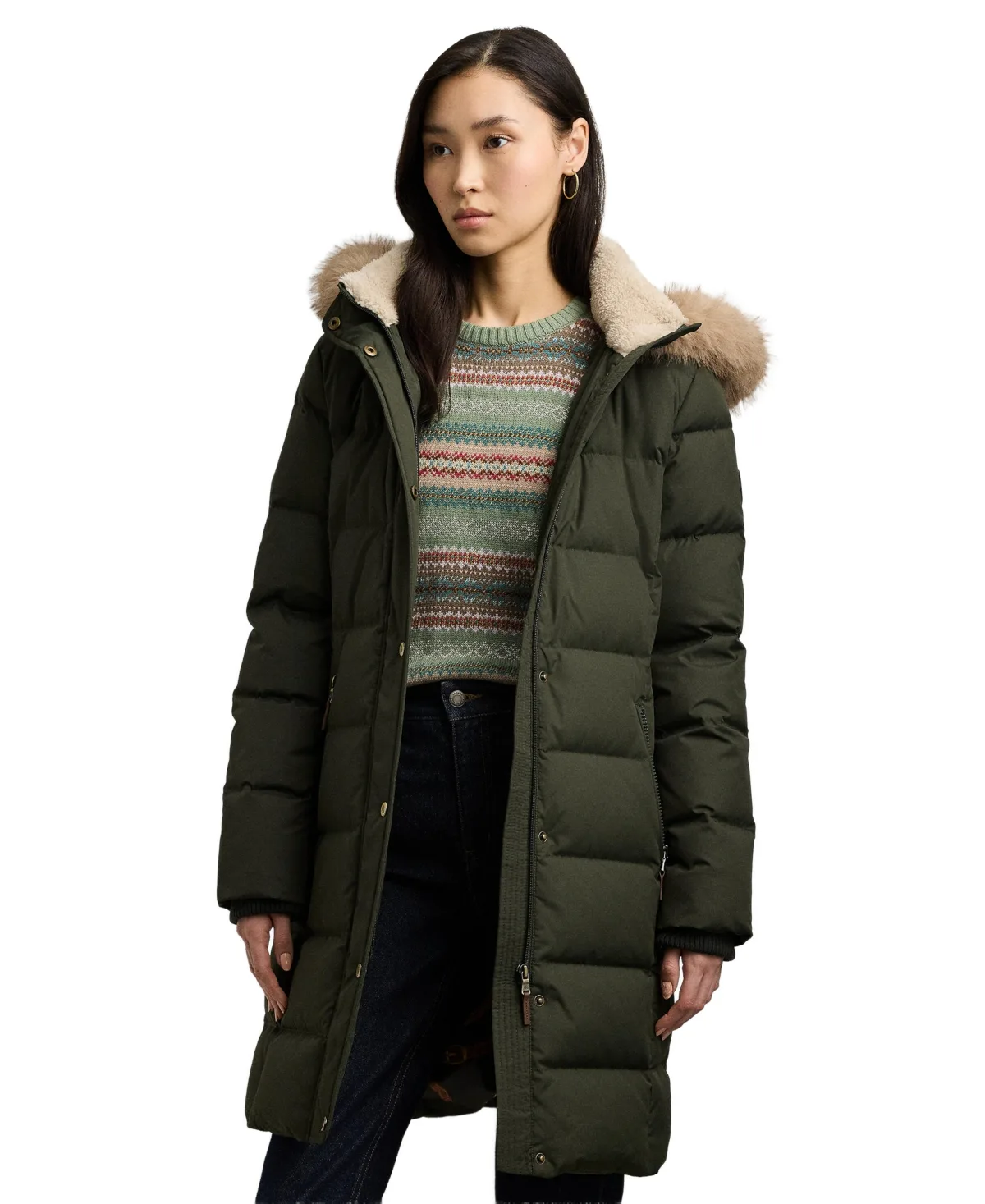 Lauren Ralph Lauren Faux-Fur Hooded Puffer Coat by Ralph Lauren