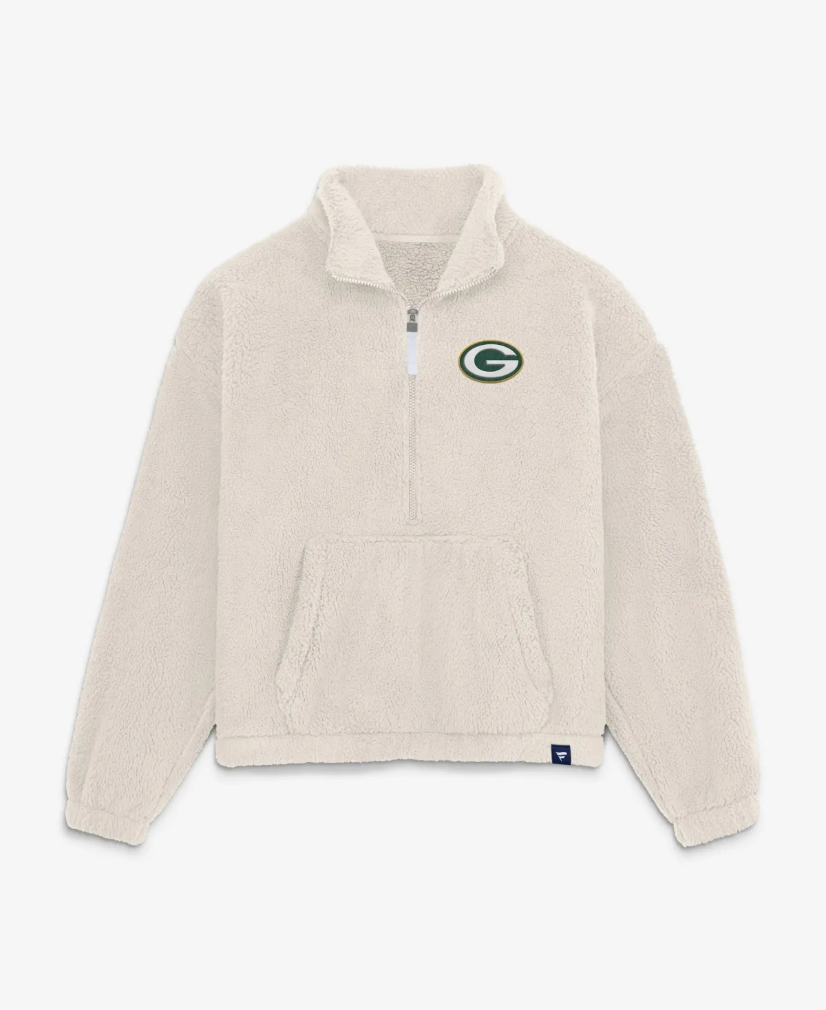 Green Bay Packers Oversized Breakout Sherpa Half-Zip Pullover by Fanatics