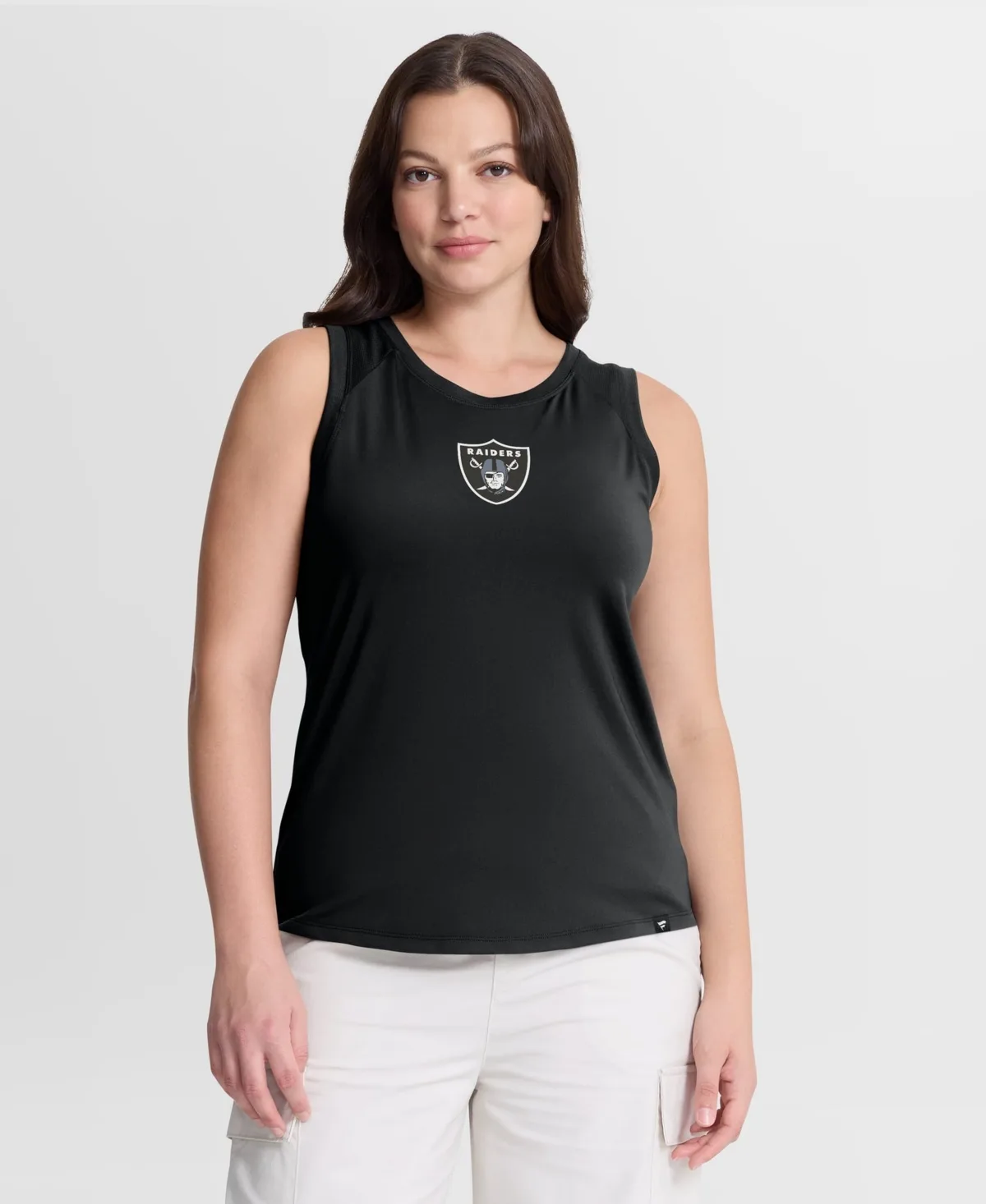 Las Vegas Raiders Draped MeshBack Performance Tank Top by Fanatics