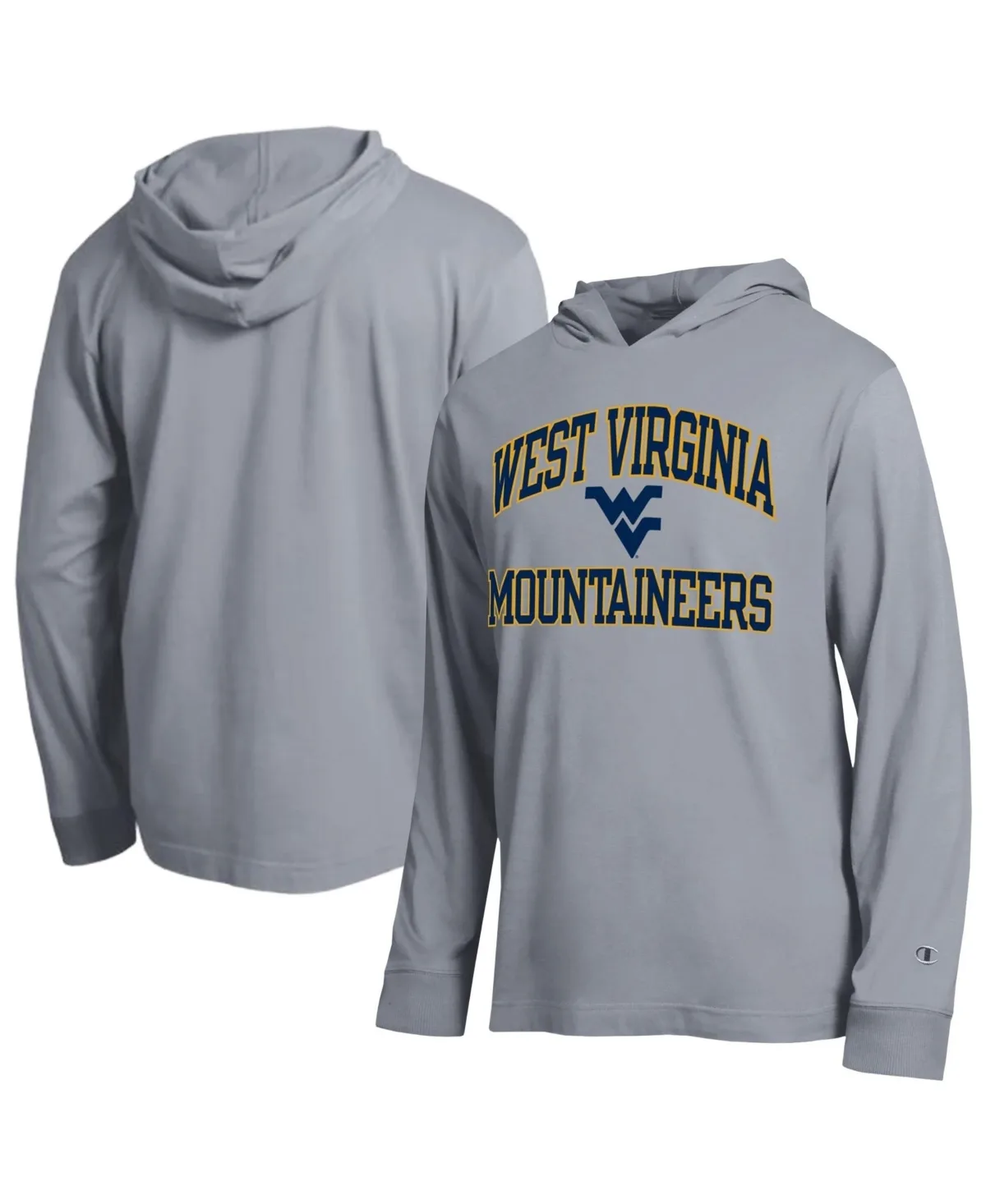 West Virginia Mountaineers High Motor All-Star Long-Sleeve Hooded T-Shirt by Champion
