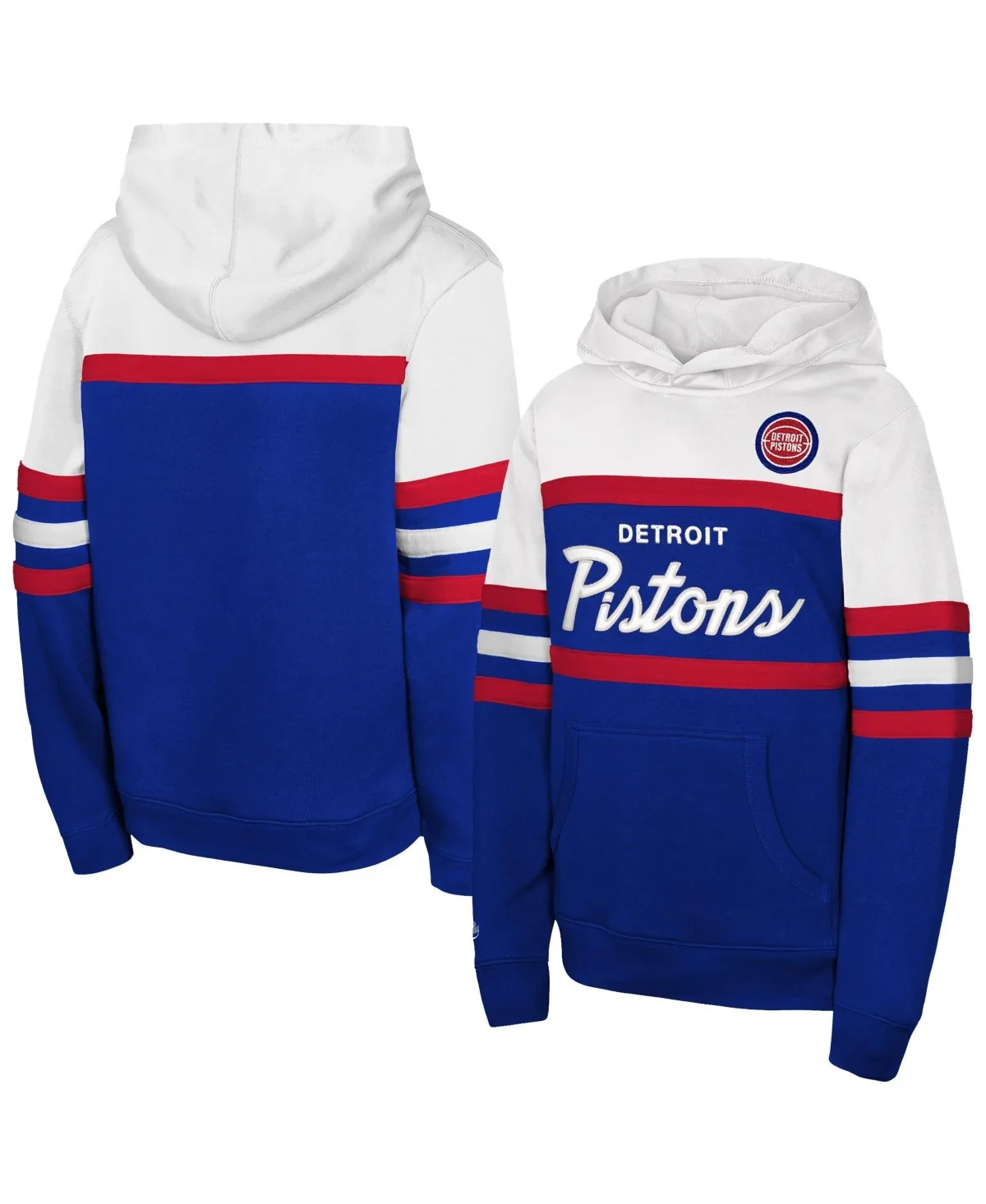 Detroit Pistons Vintage Head Coach Hoodie by Mitchell & Ness