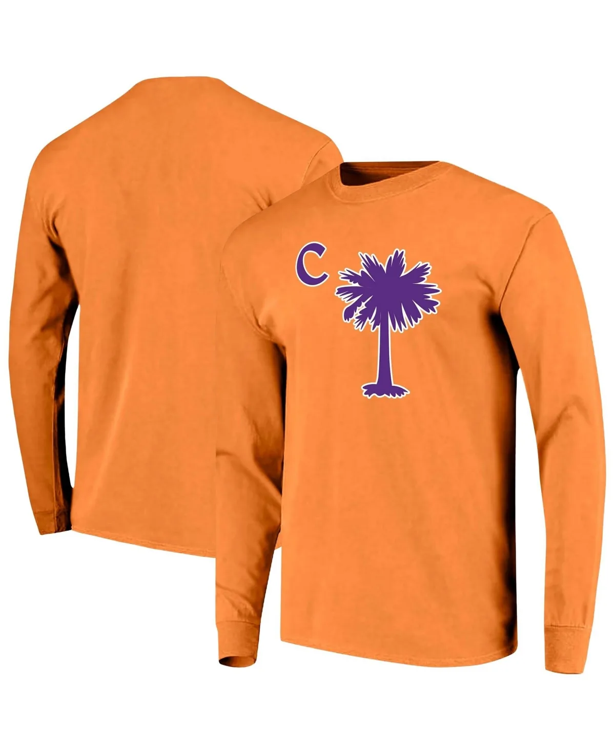 Clemson Tigers Comfort Colors Palmetto C Long-Sleeve T-Shirt by Image One