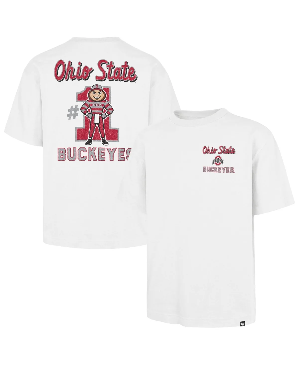 Ohio State Buckeyes 1 Mascot Foundation T-Shirt by 47 Brand