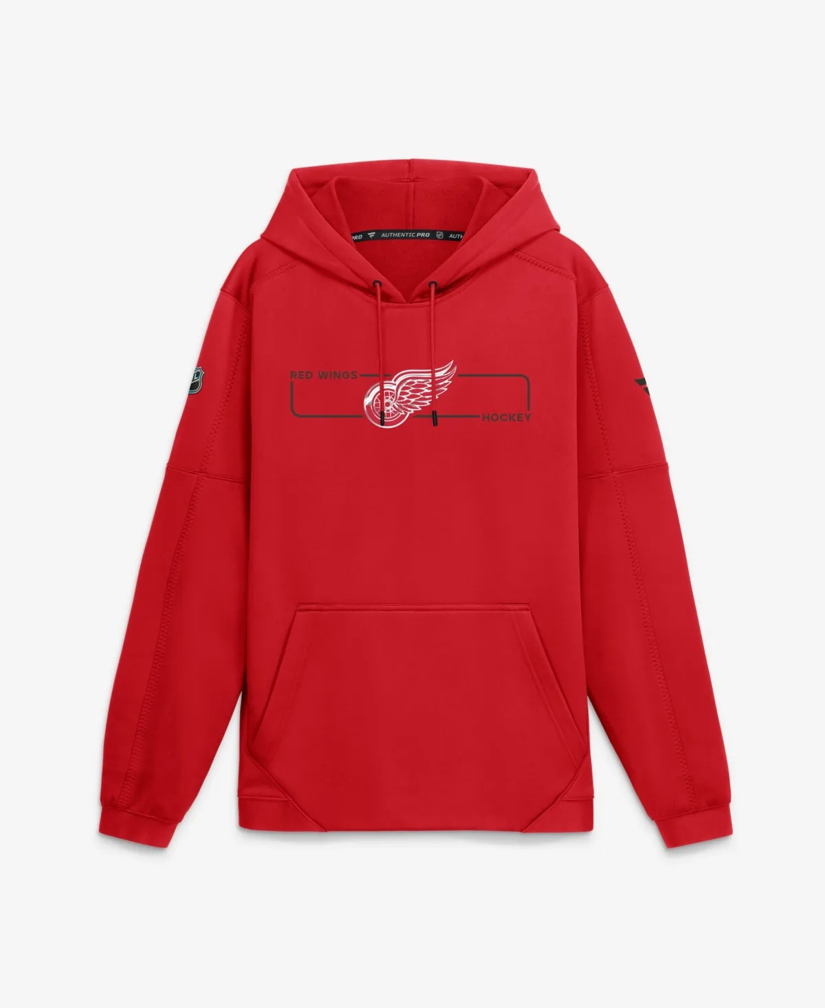 Detroit Red Wings Authentic Pro Rink Fleece Pullover Hoodie by Fanatics