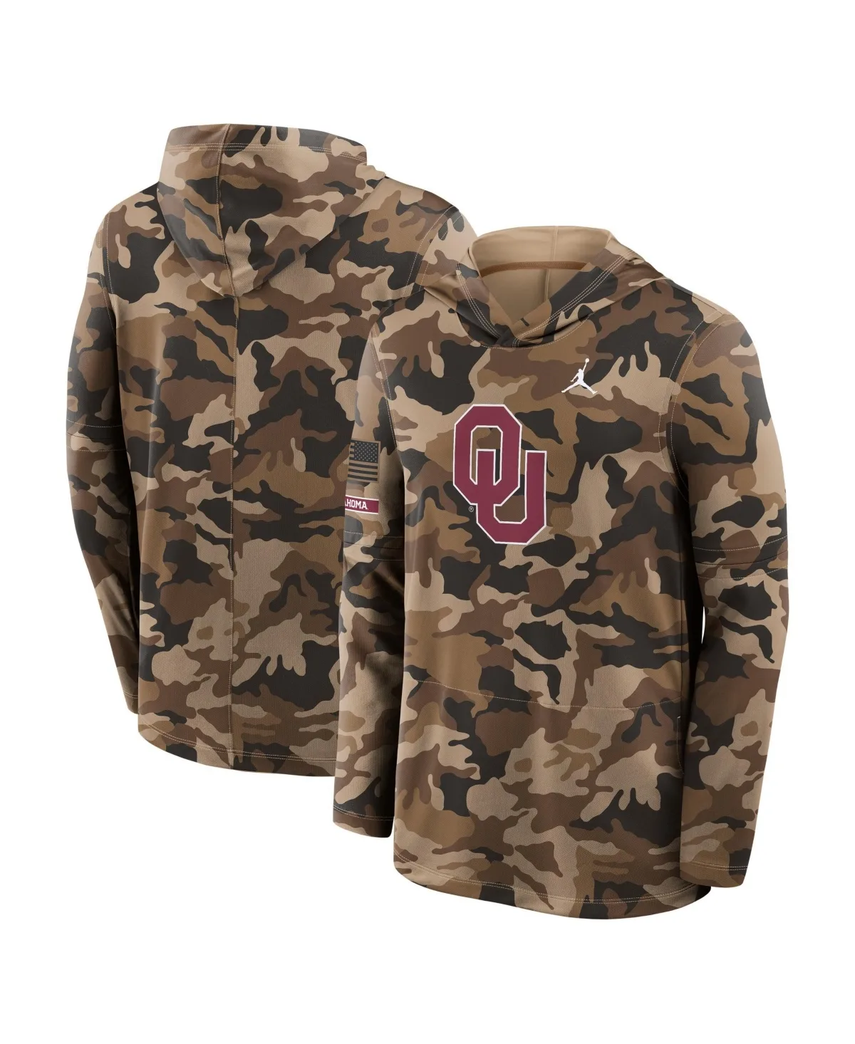 Oklahoma Sooners 2026 Appreciation Sideline Dri-Fit Hooded Long-Sleeve T-Shirt by Jordan