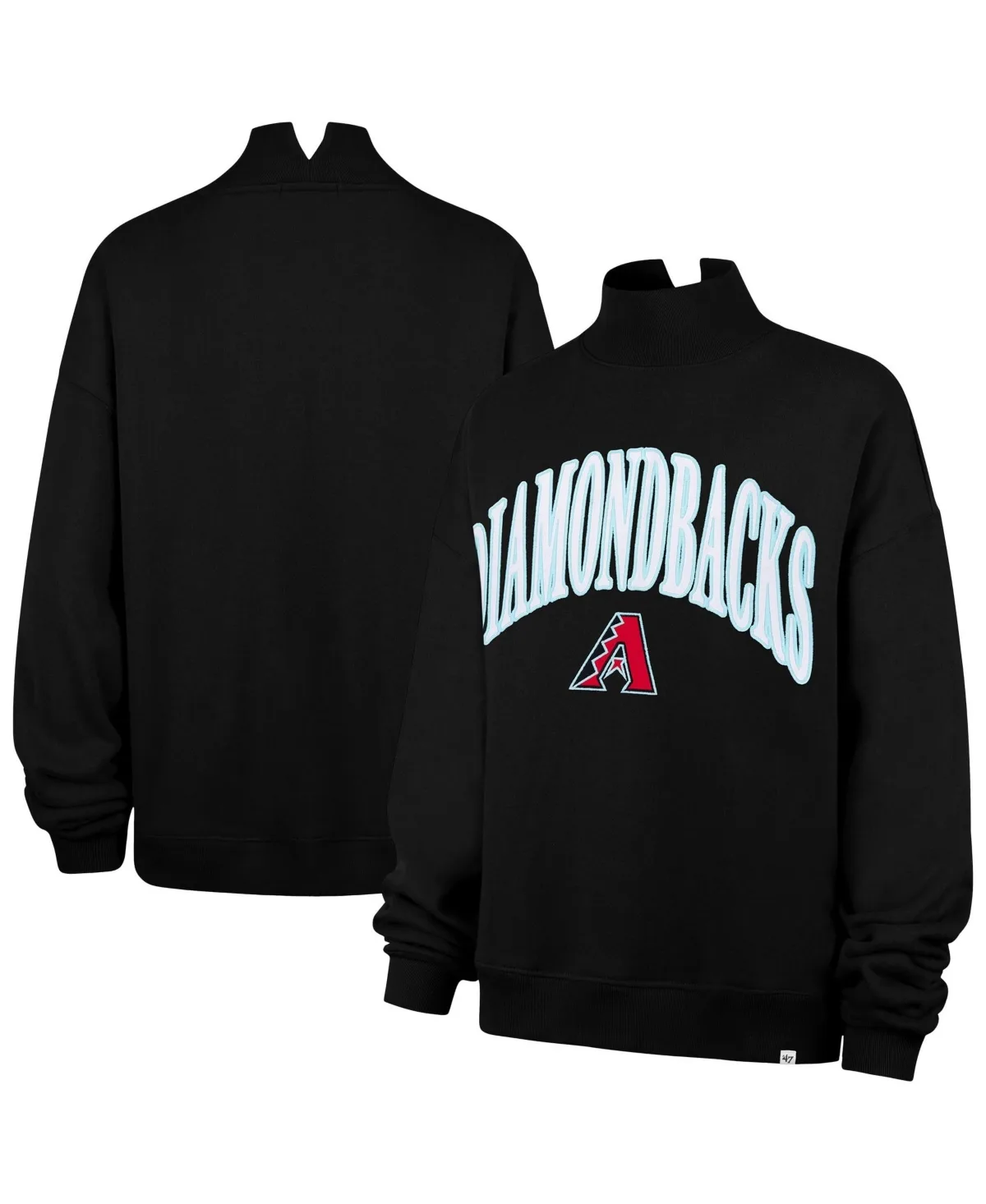 Arizona Diamondbacks Oversized Vantage Mock Neck Sweatshirt by 47 Brand