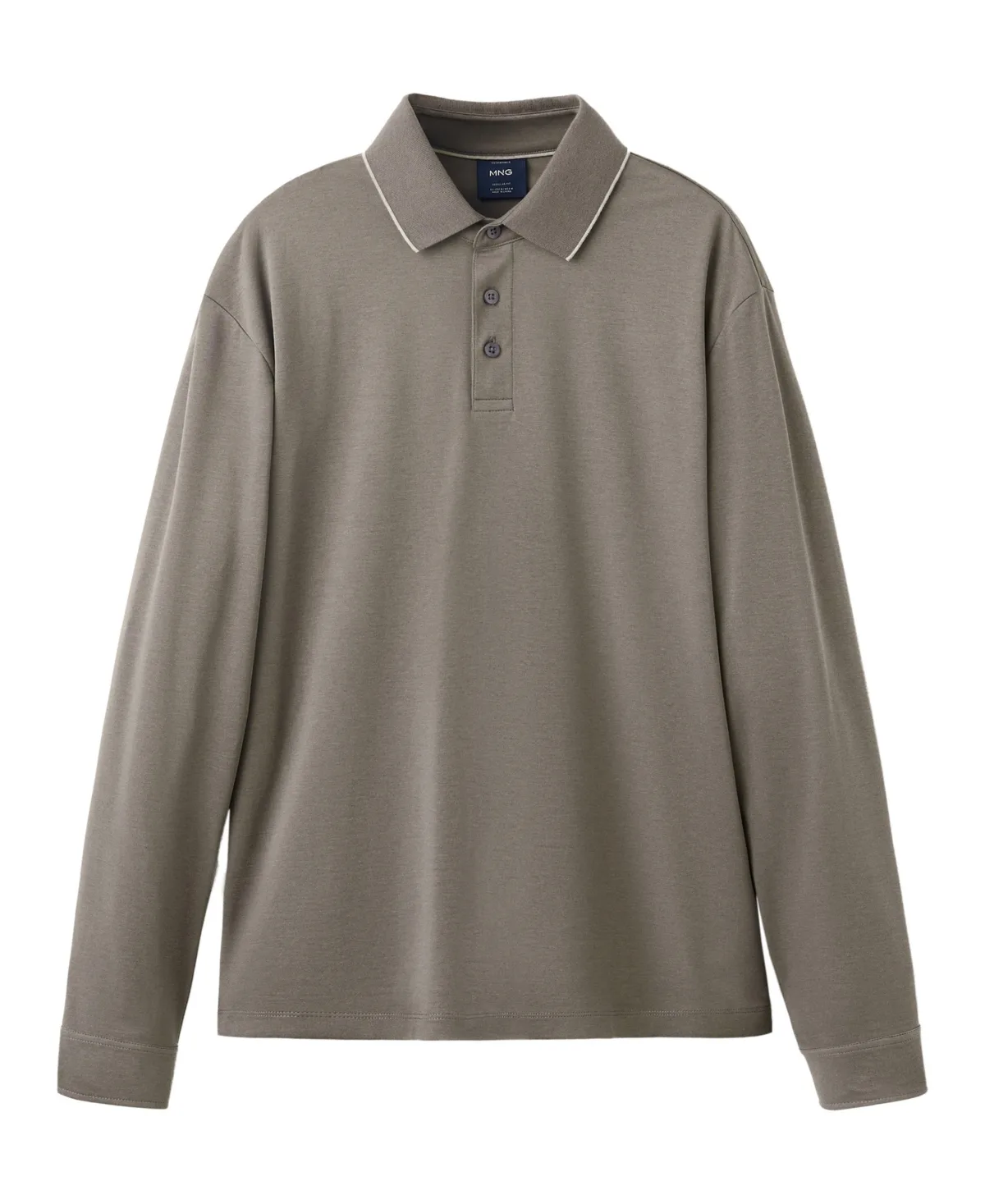 Pimap Long-Sleeve Classic-Fit Polo Shirt by Mango