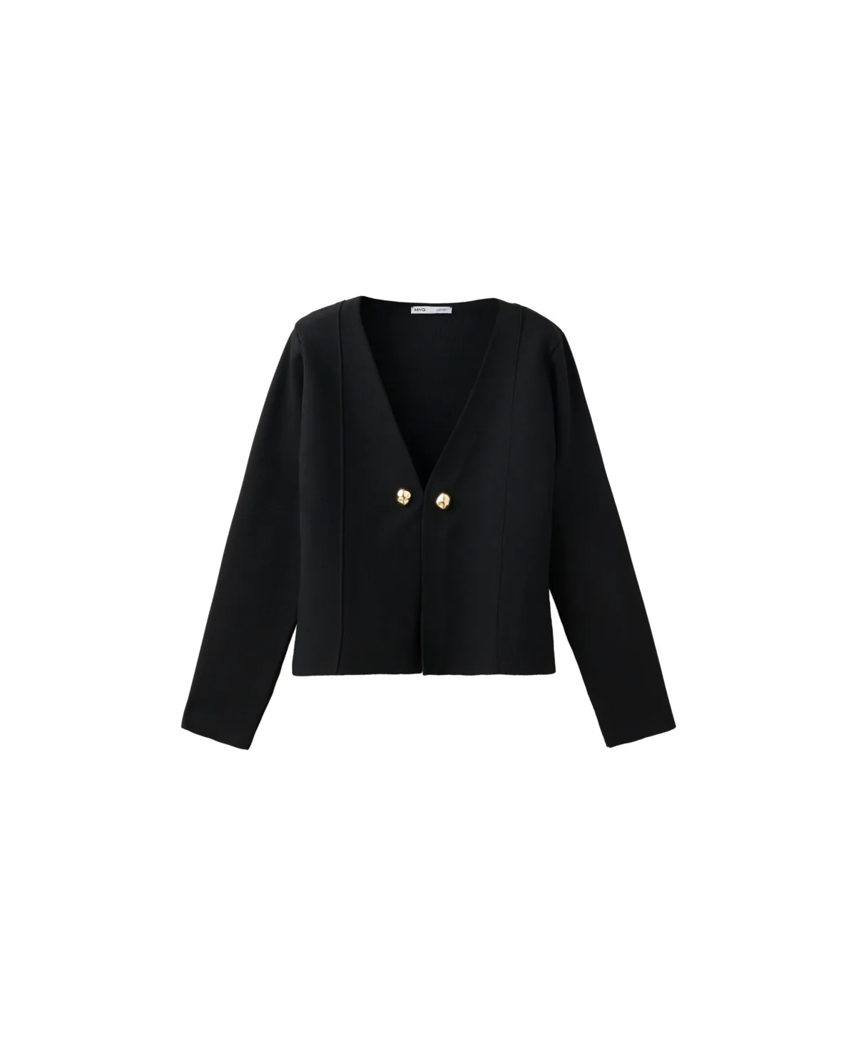 Jewel Buttons V-Neck Long-Sleeve Jacket by Mango