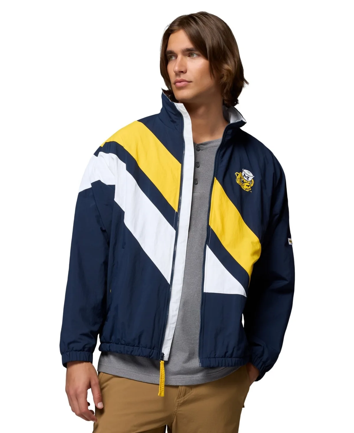 Michigan Wolverines Reventure Full-Zip Windbreaker Omni-Shield Jacket by Columbia