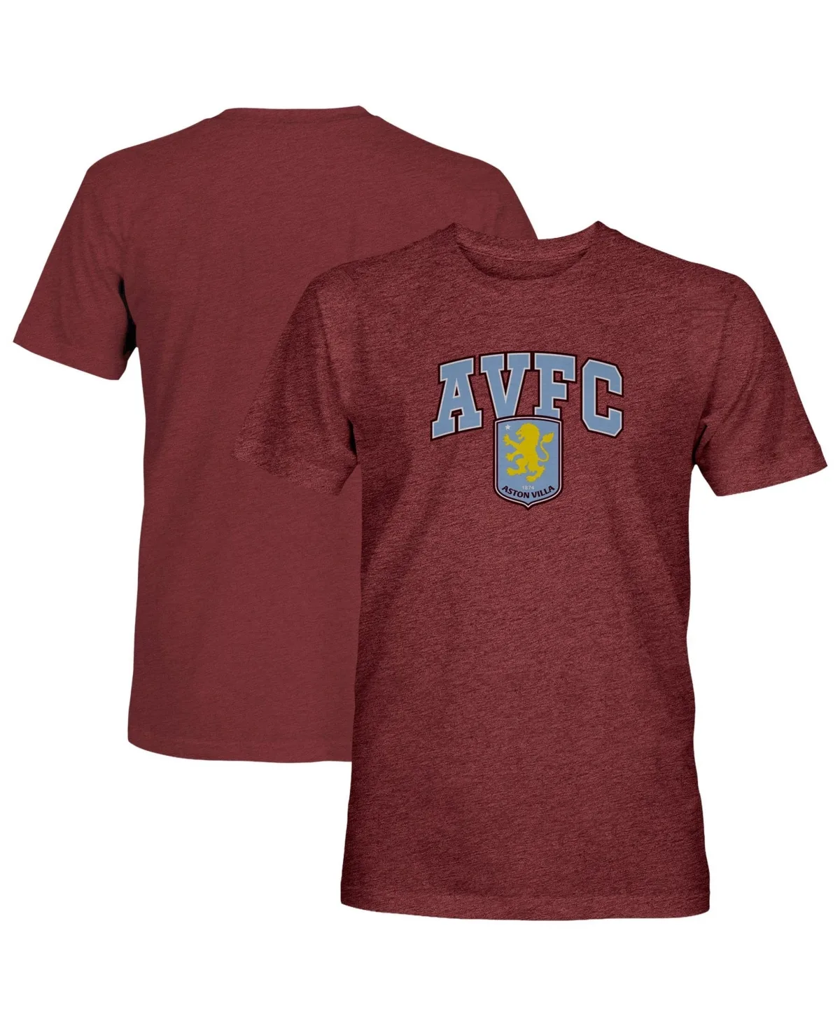 Aston Villa Athletic Wordmark Vintage Tri-Blend T-Shirt by 1863fc