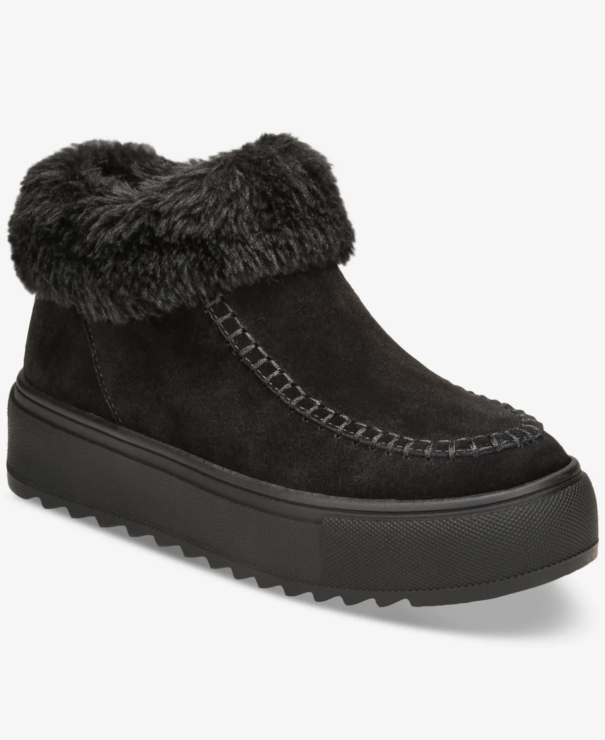 Kamillaa Suede Platform Round-Toe Booties by Style & Co