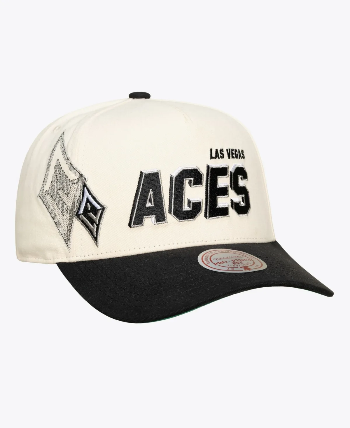 Las Vegas Aces Big Time Pro Crown Adjustable Hat by Mitchell & Ness