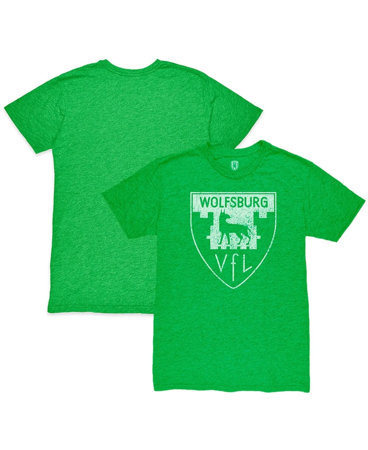 VfL Wolfsburg Retro Crest Twisted Tri-Blend Slub T-Shirt by 1863fc