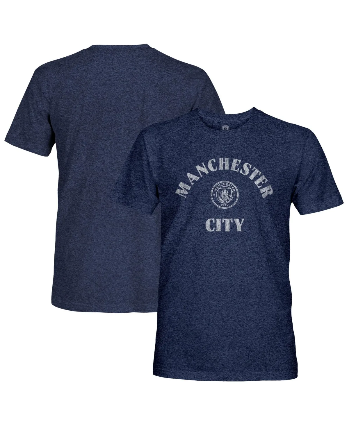 Manchester City Team Arch Retro Tri-Blend T-Shirt by 1863fc