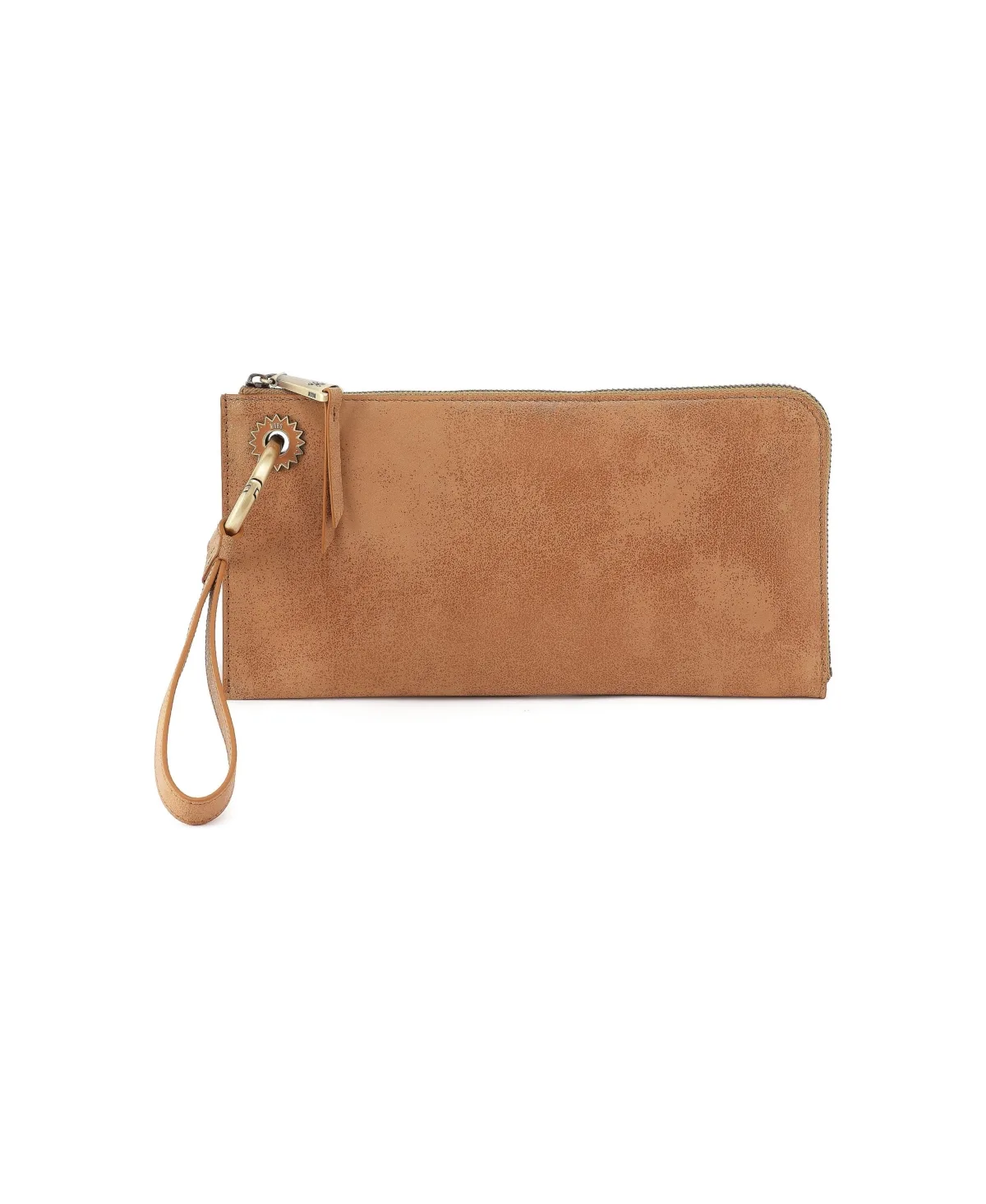 Jett Leather Zip Closure Wristlet by Hobo
