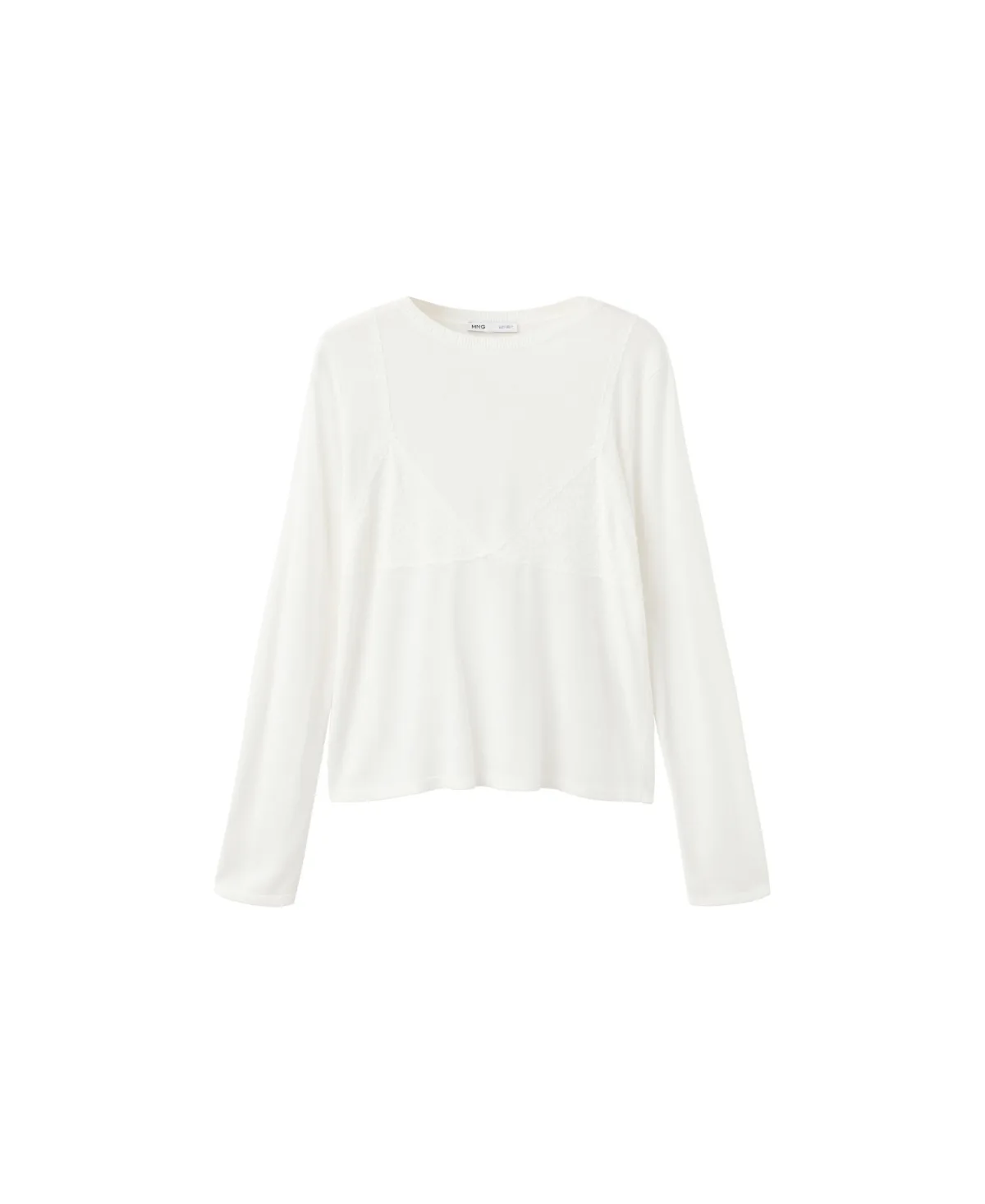 Long-Sleeve Lace Sweater