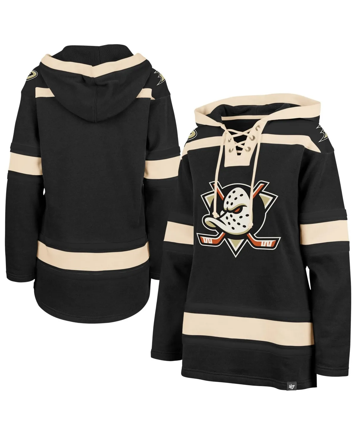 Anaheim Ducks Superior Lacer Pullover Hoodie by 47 Brand