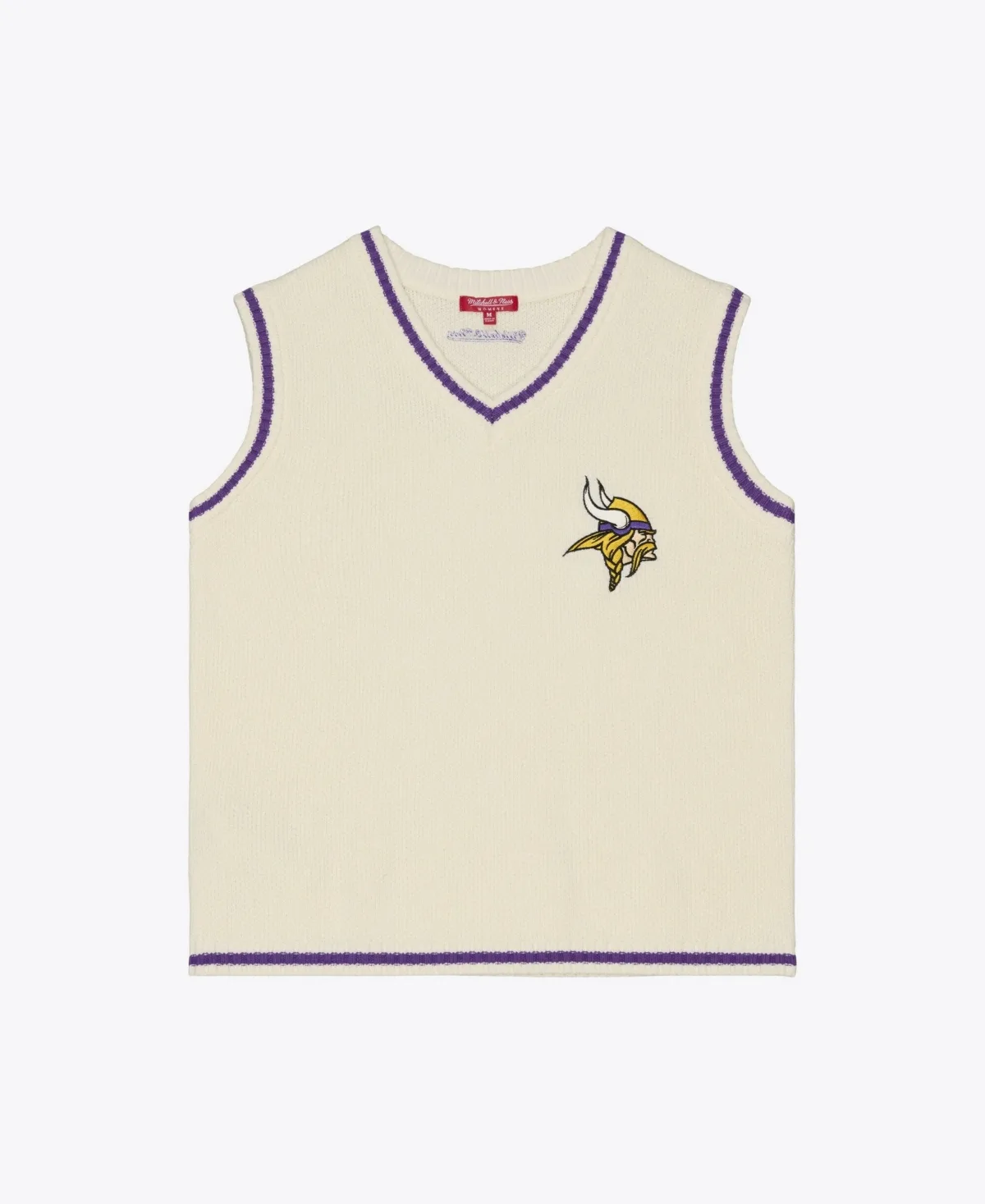 Minnesota Vikings Retro Roots V-Neck Sweater Vest by Mitchell & Ness