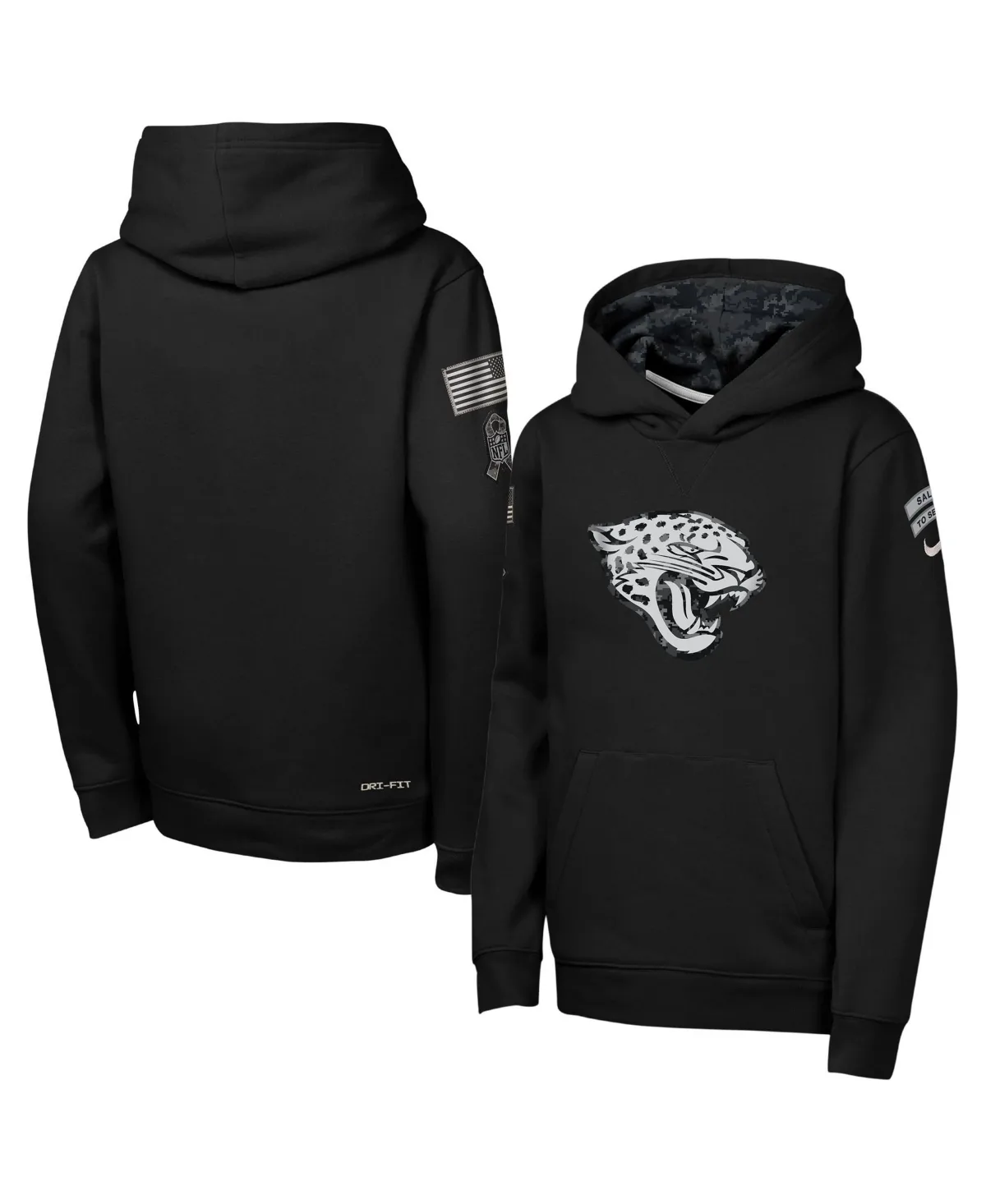 Jacksonville Jaguars 2026 Salute to Service Club Fleece Pullover Hoodie by Nike