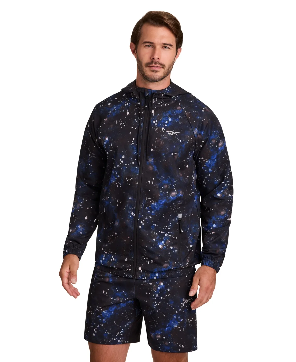 Speedwick Full-Zip Hooded Water-Resistant Running Jacket by Reebok