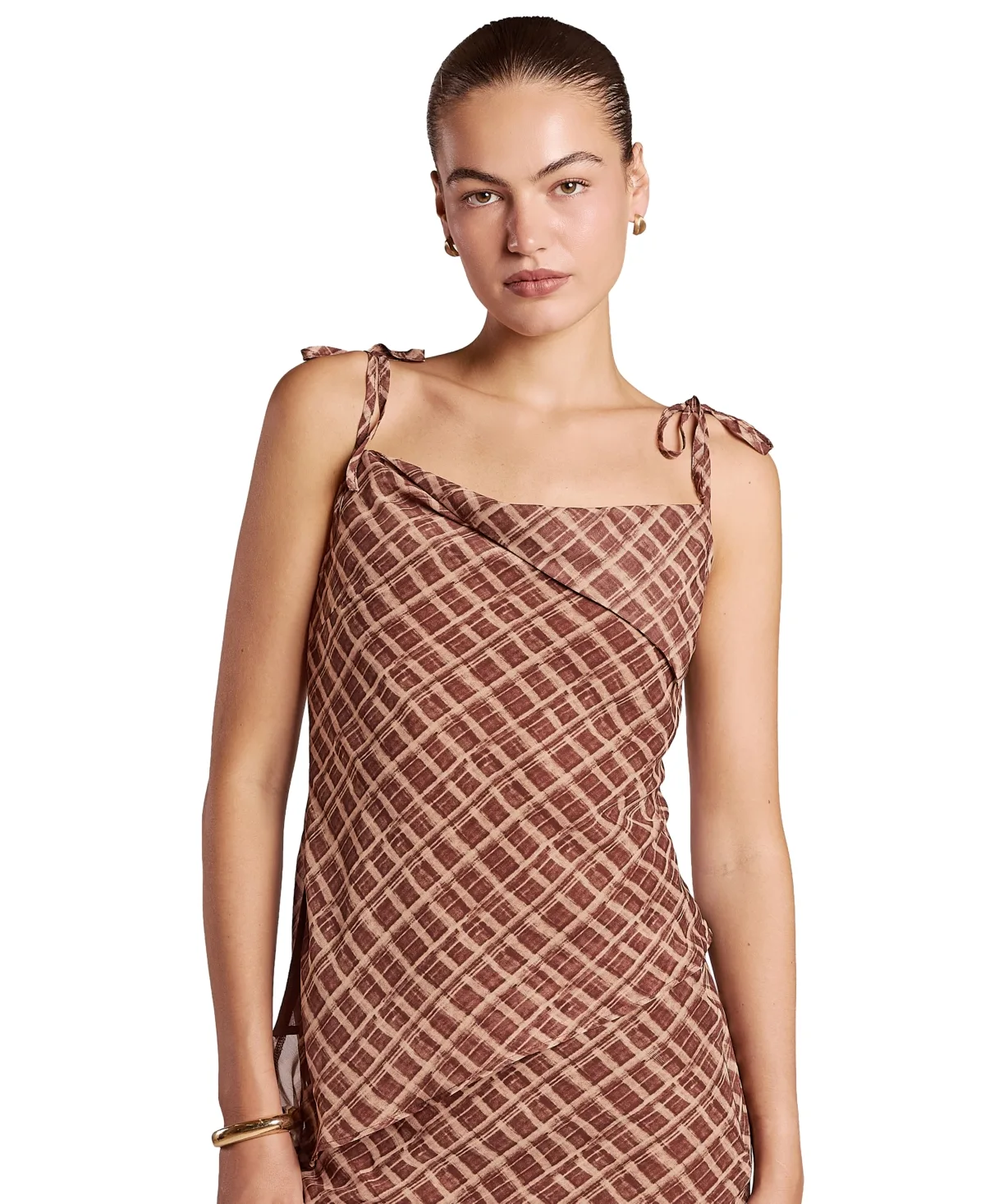 Carlotta Tie-Shoulder Slash Neck Tank by 4th & Reckless