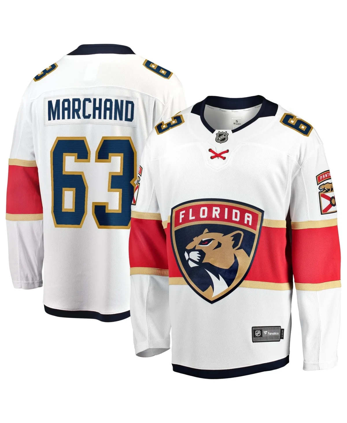 Brad Marchand Florida Panthers Away Breakaway Jersey by Fanatics