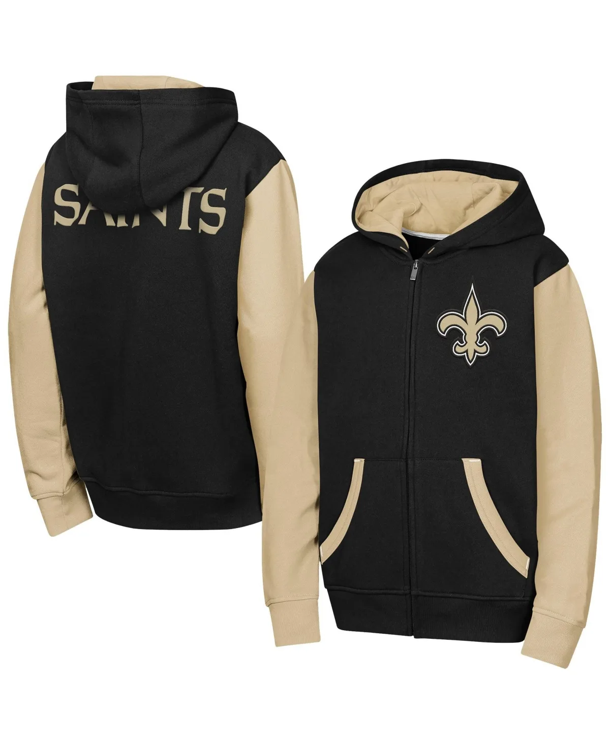 New Orleans Saints Stadium Color Block Full-Zip Hoodie by Outerstuff