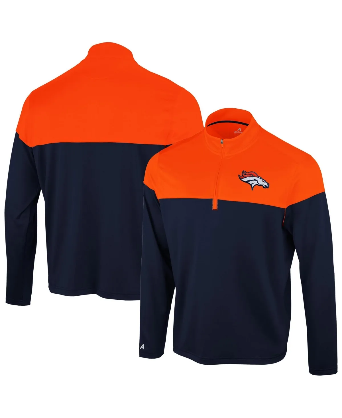 Denver Broncos Hinder Quarter-Zip Pullover by Antigua
