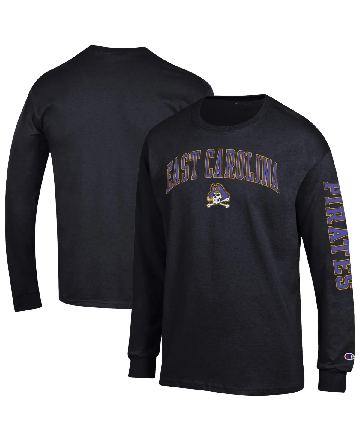 East Carolina Pirates Screen-Print Long-Sleeve T-Shirt by Champion