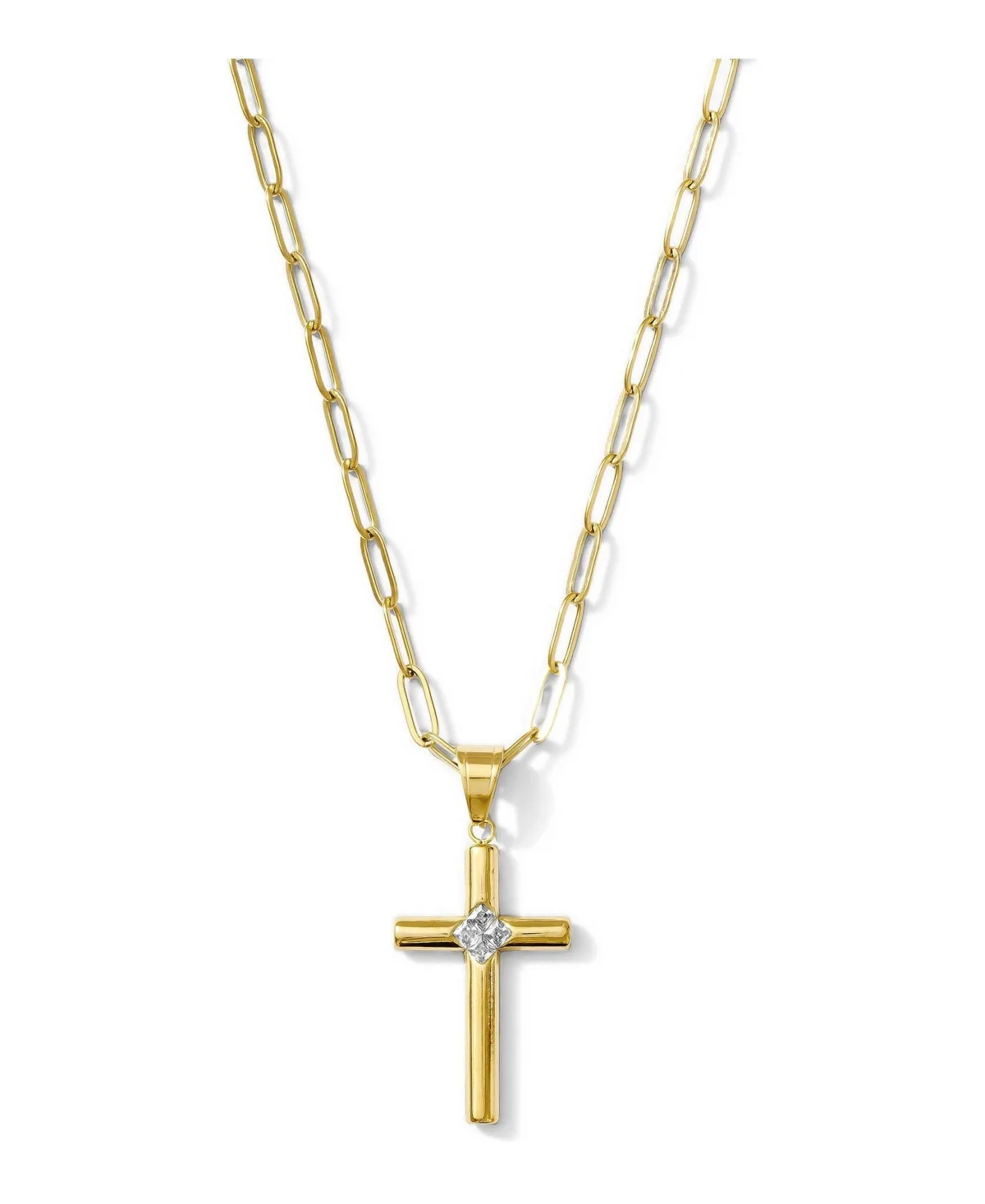 Cross Chain Necklace, Gold Tone by Joey Baby