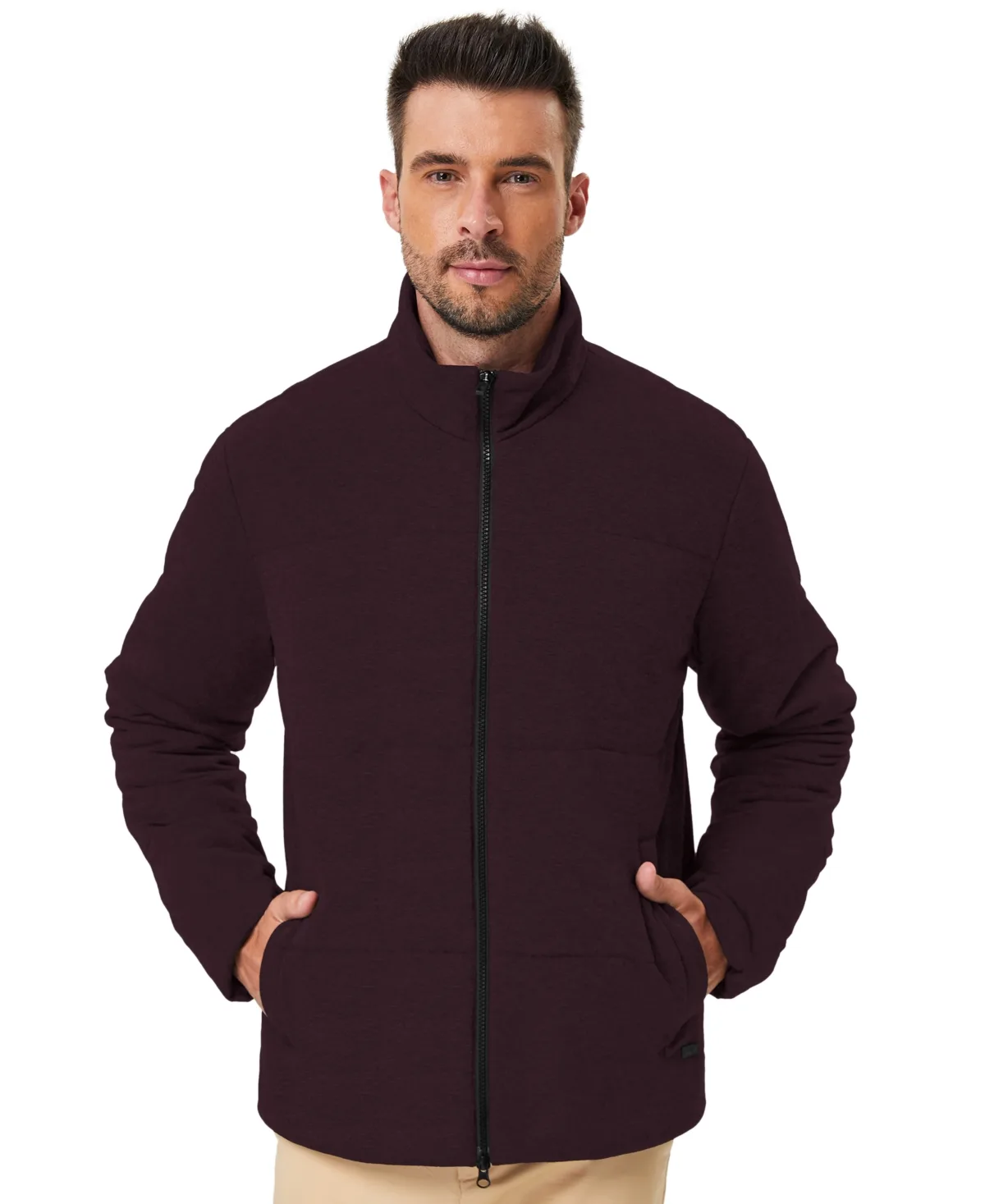Quilted Stretch Full-Zip Jacket by Hawke & Co