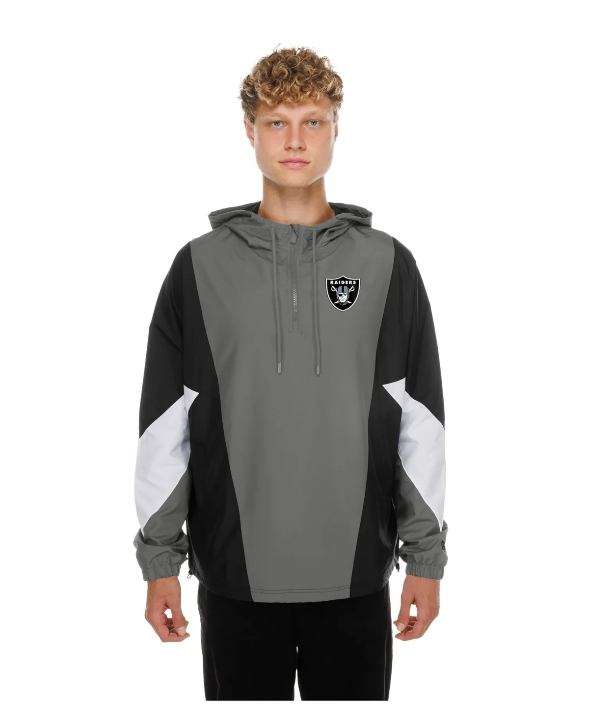 Las Vegas Raiders Quarter-Zip Windbreaker Jacket by New Era