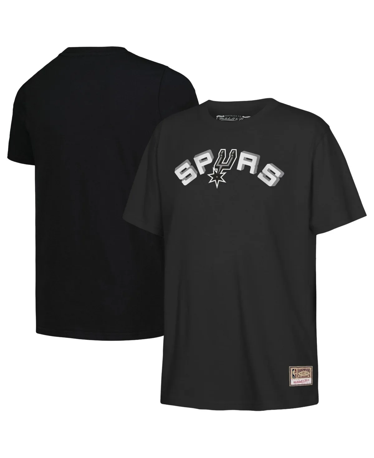 San Antonio Spurs Hardwood Classics Retro Logo T-Shirt by Mitchell & Ness