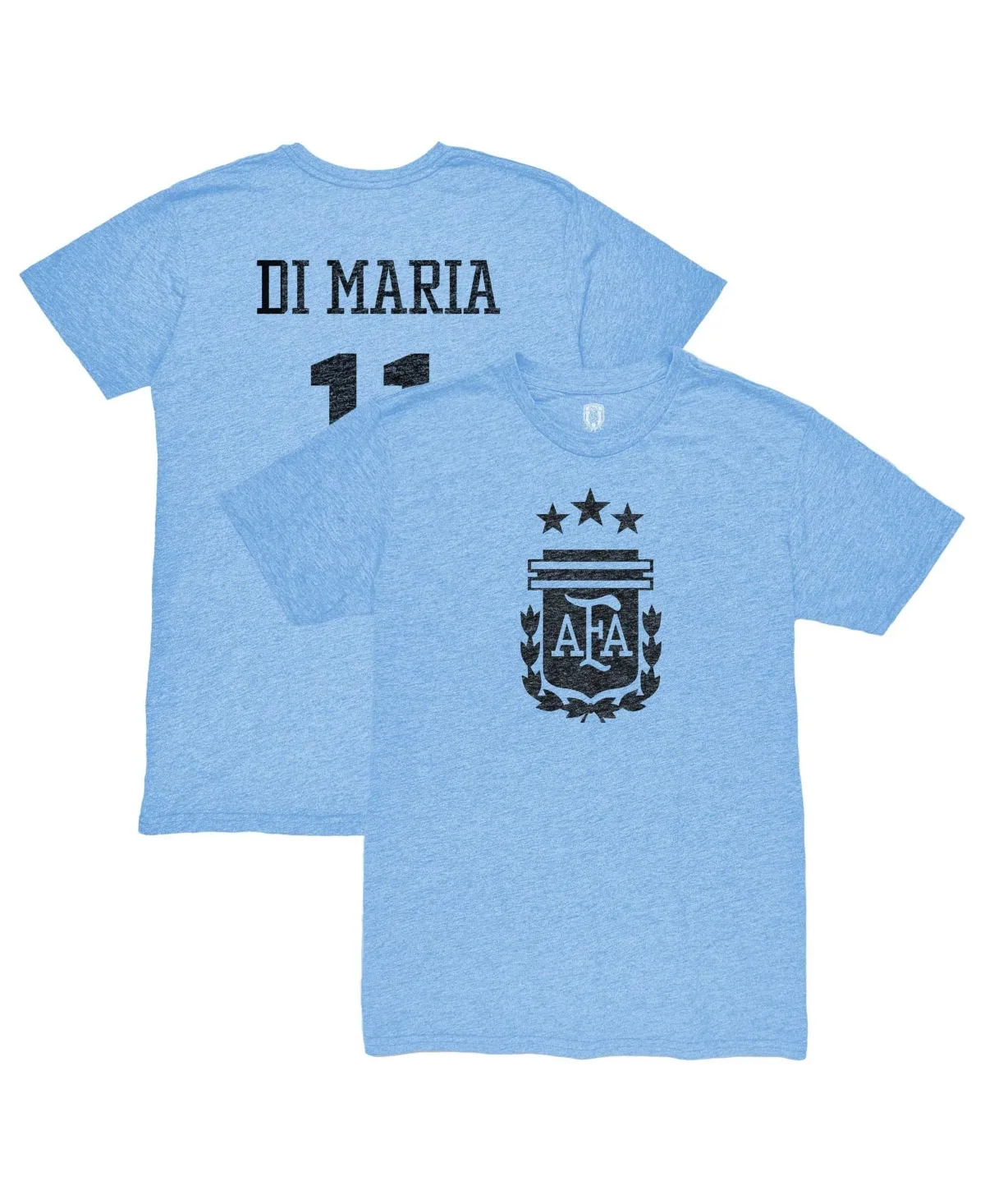Angel Di Maria Argentina National Team Retro Player Tri-Blend T-Shirt by 1863fc