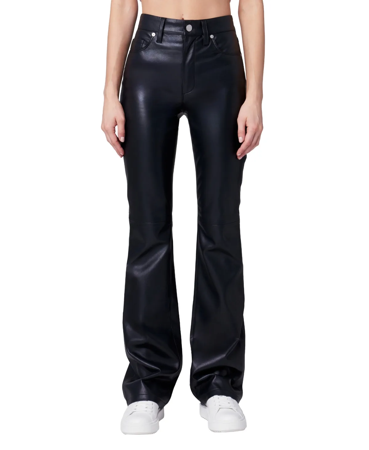 Trade Mark High-Waisted Flare Faux Leather Pants by Blank