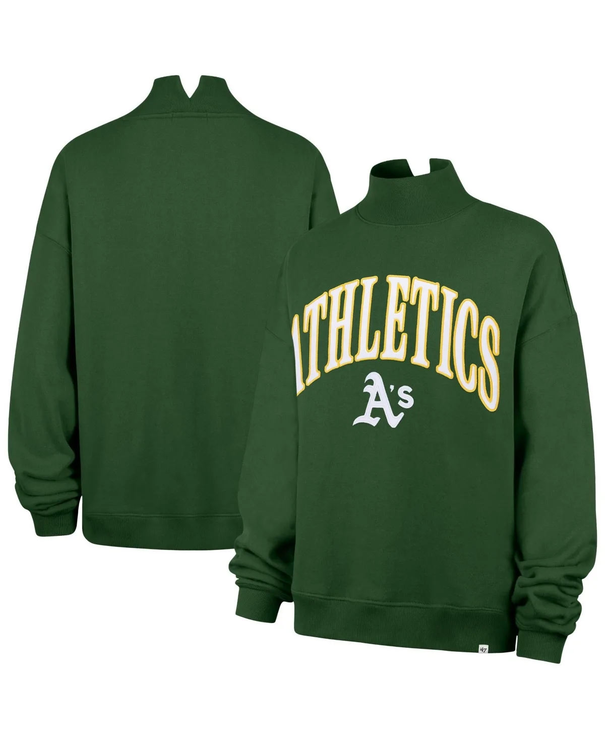 Athletics Oversized Vantage Mock Neck Sweatshirt by 47 Brand