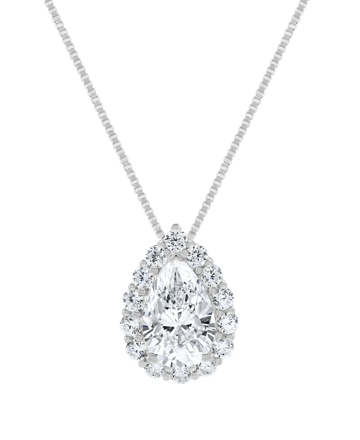Igi Certified Lab-Grown Diamond Pendant Necklace (2 ct. t.w.) in 14k White Gold by Macy's